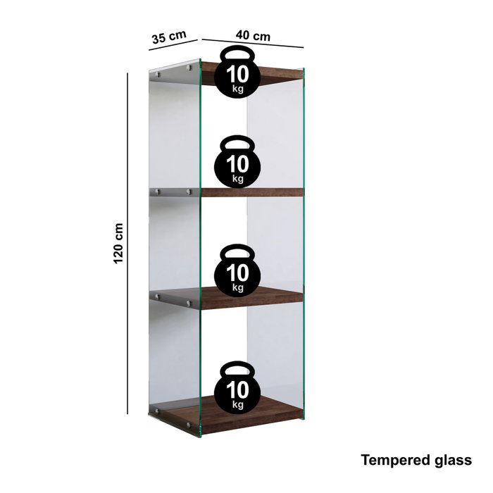 Hanah Home Estantería R301 de Nogal